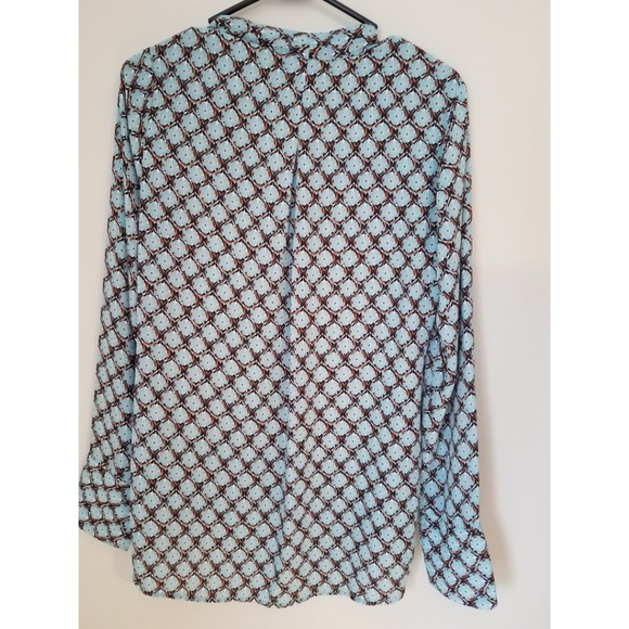 Chelsea28 V Neck Long Sleeve Blouse w/ Neck Ties - Picture 2 of 5